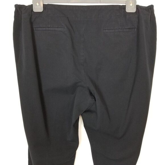 Talbot's Women Plus Heritage Elastic Waist Pants Size 24W Black Ankle - Picture 5 of 9